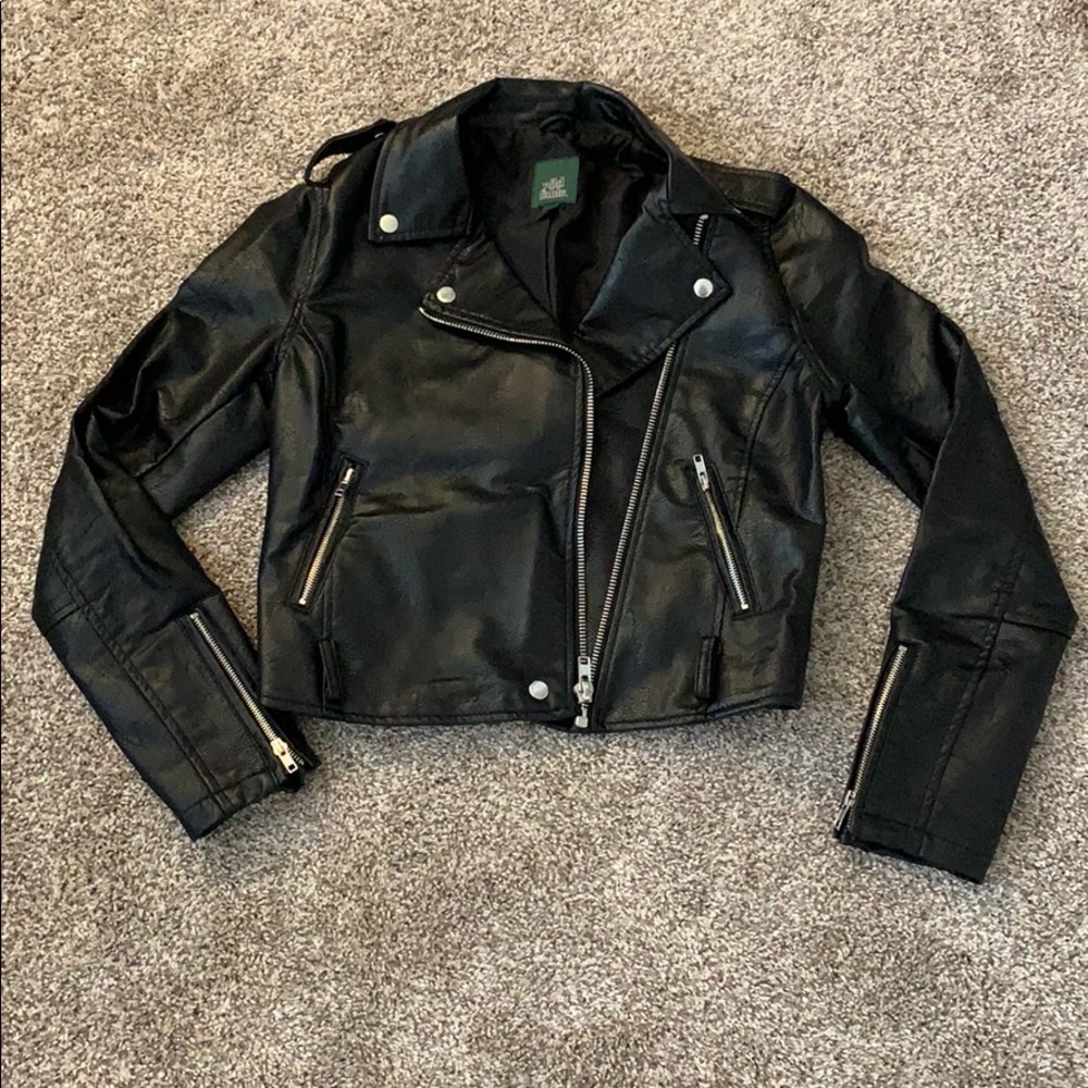 Vegan Leather Moto Jacket